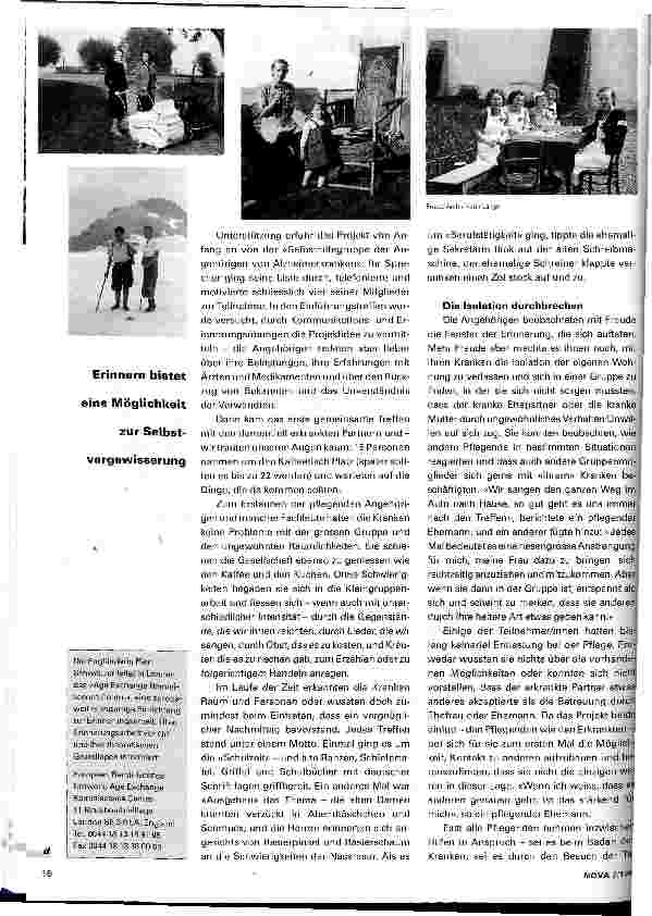 Vorschauseite 2: Erinnern und Pflegen