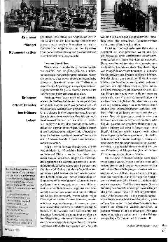 Vorschauseite 3: Erinnern und Pflegen
