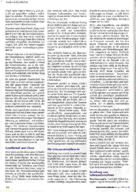 Vorschauseite 2: Das Kind in einer chaotischen Gesellschaft
