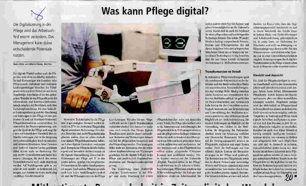 Vorschauseite 1: Was kann Pflege digital?