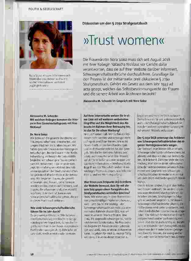 Vorschauseite 1: Trust women
