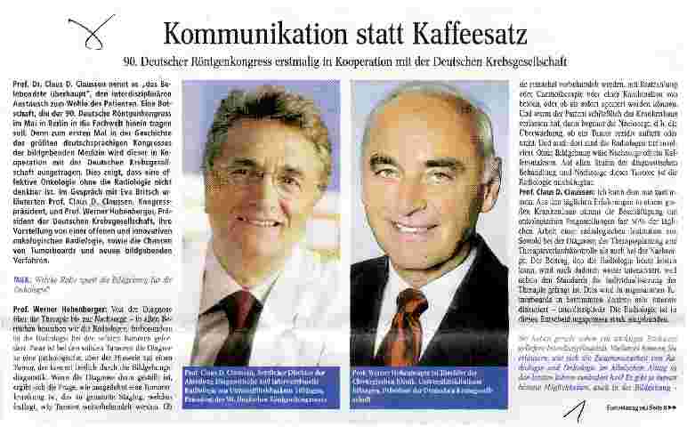 Vorschauseite 1: Kommunikation statt Kaffeesatz