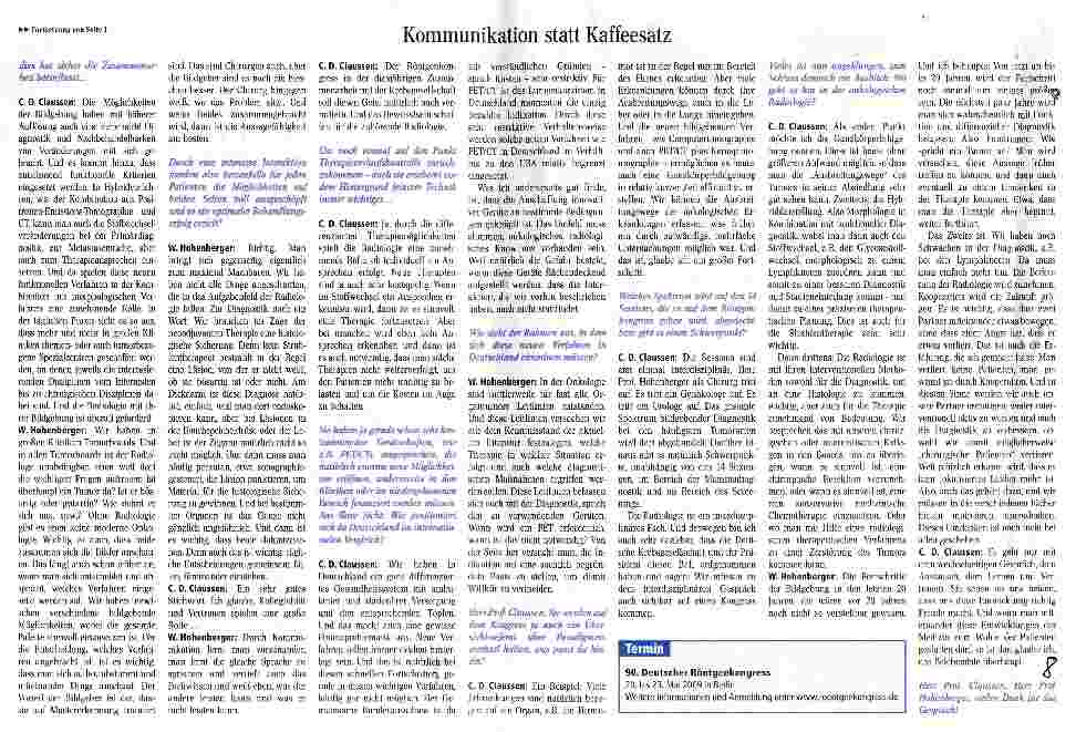 Vorschauseite 2: Kommunikation statt Kaffeesatz