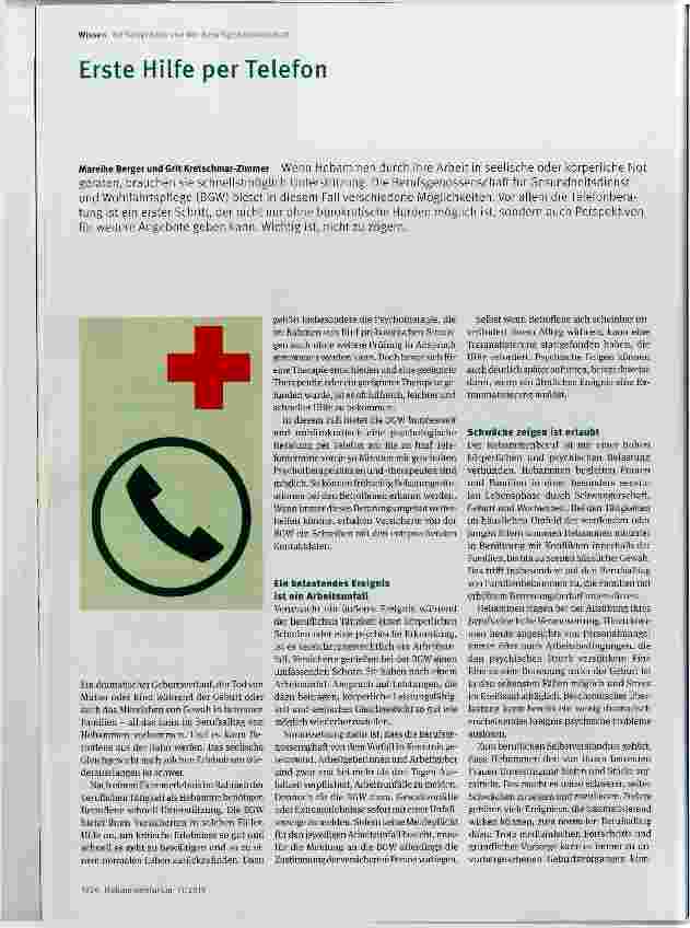 Vorschauseite 1: Erste Hilfe per Telefon