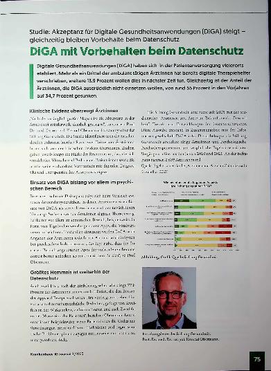 Vorschauseite 1: DiGA mit Vorbehalten beim Datenschutz