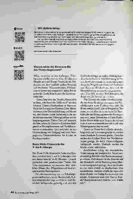 Vorschauseite 3: ERSTE HILFE DURCH KLEINE HÄNDE - WARUM EIGENTLICH NICHT?