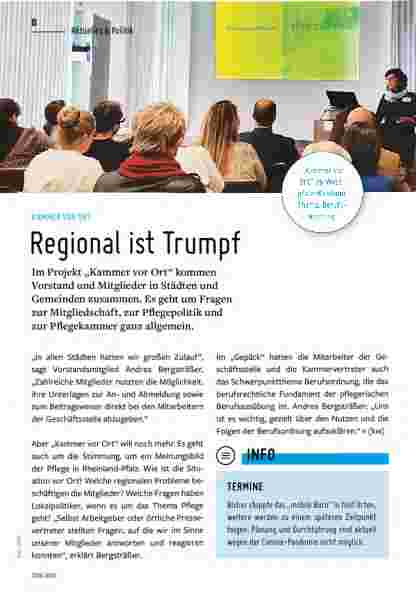 Vorschauseite 1: Regional ist Trumpf.