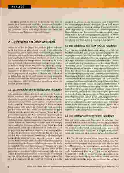 Vorschauseite 2: Datennutzung im Gesundheitswesen aus Sicht der Versorgungsforschung
