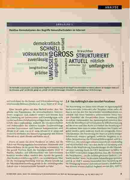 Vorschauseite 3: Datennutzung im Gesundheitswesen aus Sicht der Versorgungsforschung