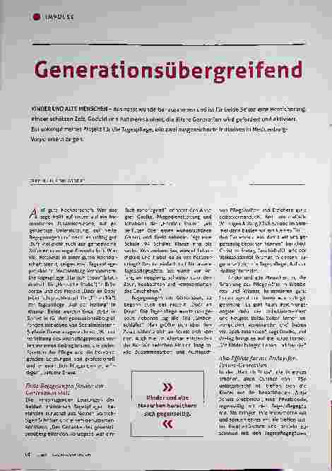 Vorschauseite 1: Generationsübergreifend