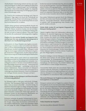 Vorschauseite 3: Früher Gymnastik, heute Gamechanger Rehasport als Investition in die Zukunft