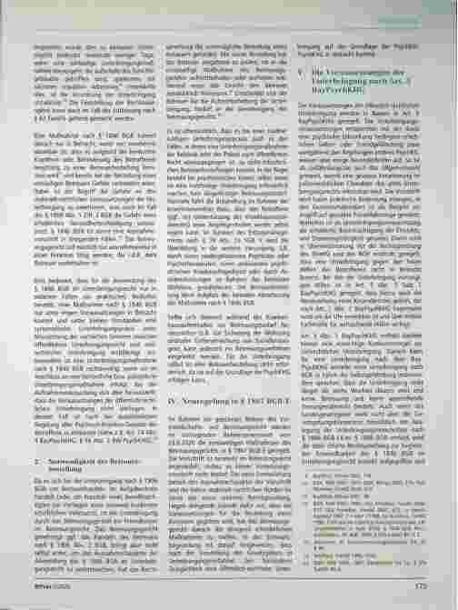 Vorschauseite 2: Die Unterbringung nach § 1846 BGB produziert unnötige Betreuungen - Zum Verhältnis von zivilrechtlicher und öffentlich-rechtlicher Unterbringung am Beispiel des BayPsychKHG