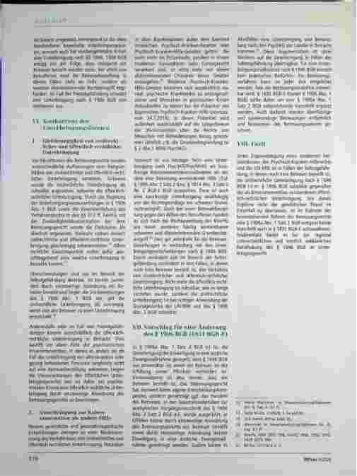 Vorschauseite 3: Die Unterbringung nach § 1846 BGB produziert unnötige Betreuungen - Zum Verhältnis von zivilrechtlicher und öffentlich-rechtlicher Unterbringung am Beispiel des BayPsychKHG