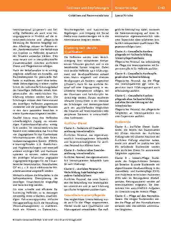 Vorschauseite 2: Schulungen von freiwilligen medizinischen Helfenden bei Einsätzen während der COVID-19-Pandemie.