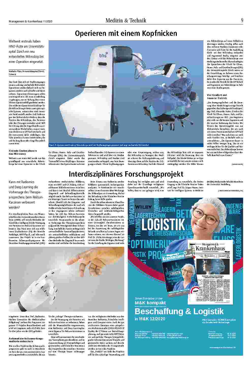 Vorschauseite 2: Medizin & Technik