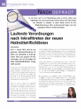 Vorschauseite 1: Laufende Verordnungen nach Inkrafttreten der neuen Heilmittel-Richtlinien