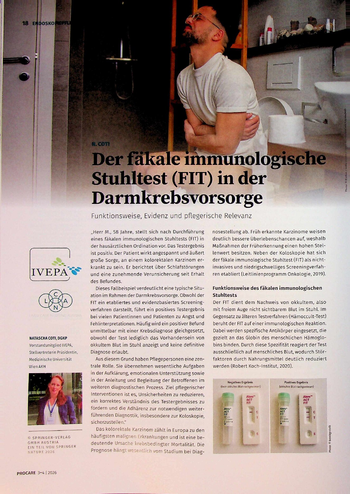 Vorschauseite 1: Der fäkale immunologische Stuhltest (FIT) in der Darmkrebsvorsorge