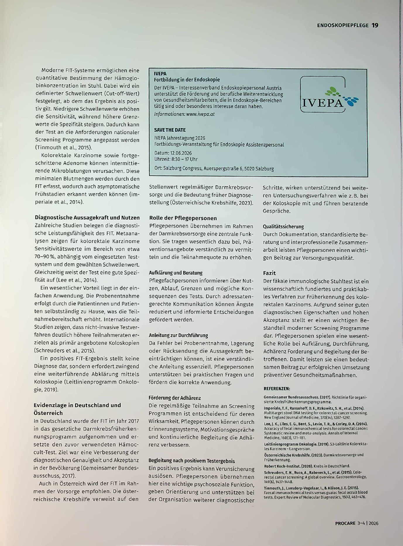 Vorschauseite 2: Der fäkale immunologische Stuhltest (FIT) in der Darmkrebsvorsorge