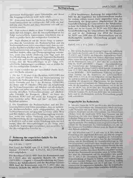 Vorschauseite 4: Differenzierung der Verbrauchsteuersätze auf alkoholische Getränke der Kategorie „Wein" und der Kategorie nicht schäumende „gegorene Getränke außer Wein und Bier".