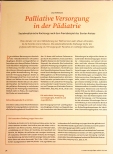 Vorschauseite 1: Palliative Versorgung in der Pädiatrie. Sozialmedizinische Nachsorge nach dem Praxisbeispiel des Bunten Kreises.
