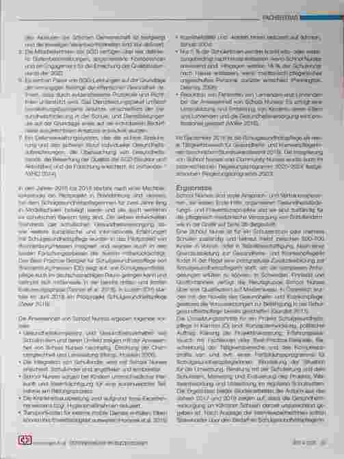 Vorschauseite 4: Schulgesundheitspflege in Zeiten von COVID-19
