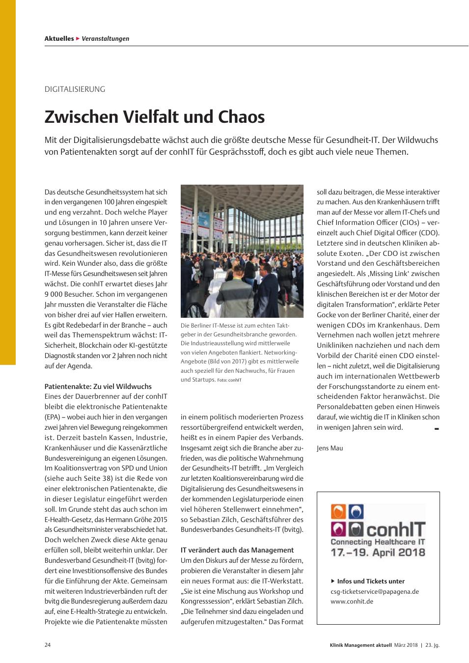 Vorschauseite 1: Digitalisierung: Zwischen Vielfalt und Chaos