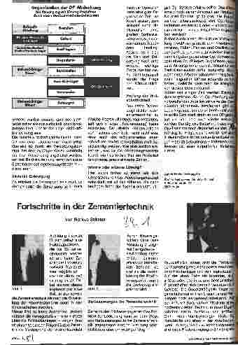 Vorschauseite 1: Fortschritte in der Zementiertechnik