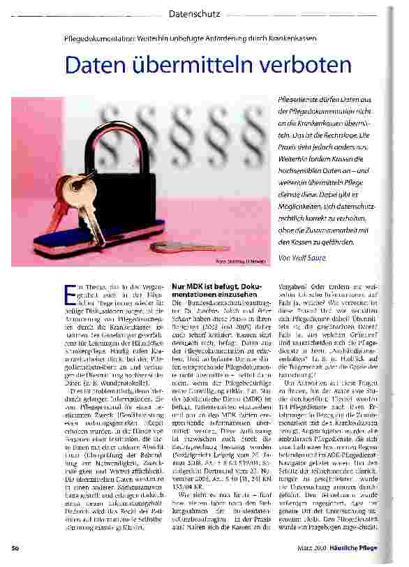 Vorschauseite 1: Daten übermitteln verboten