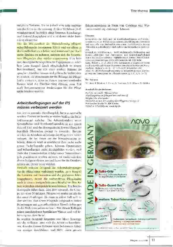 Vorschauseite 6: Intensivpflege unter Druck