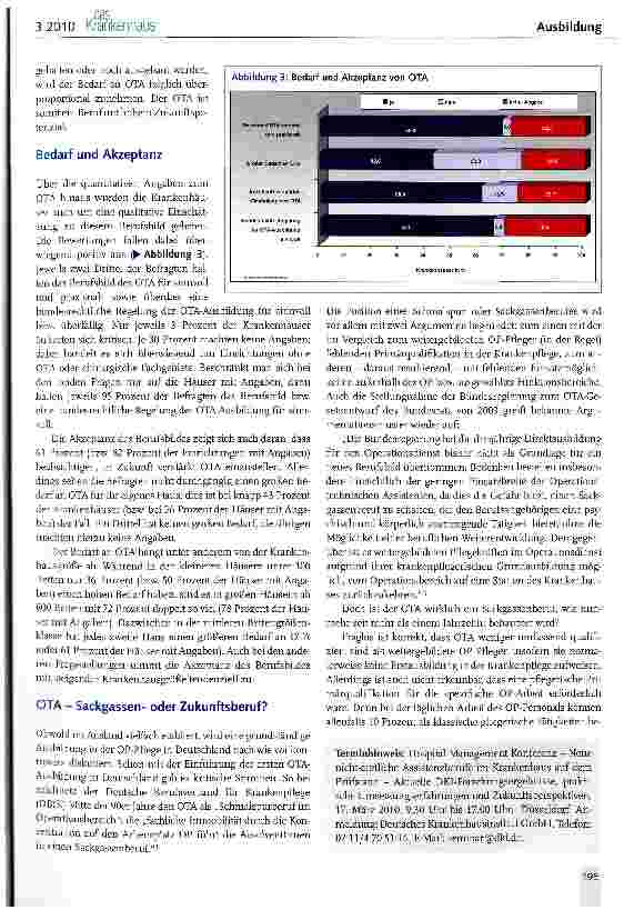 Vorschauseite 3: Operationstechnischer Assistent (OTA) - bundesgesetzliche Regelung überfällig!