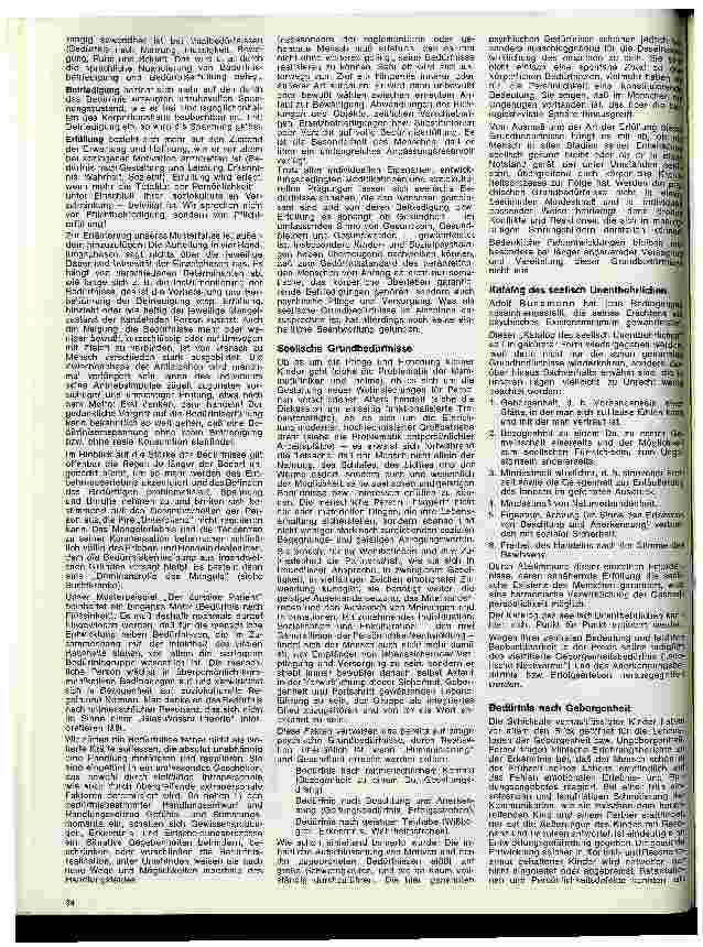 Vorschauseite 2: Bedürfnisse, Konflikte, Reaktionen 2. Folge: Grundbedürfnisse und ihre Realisierung