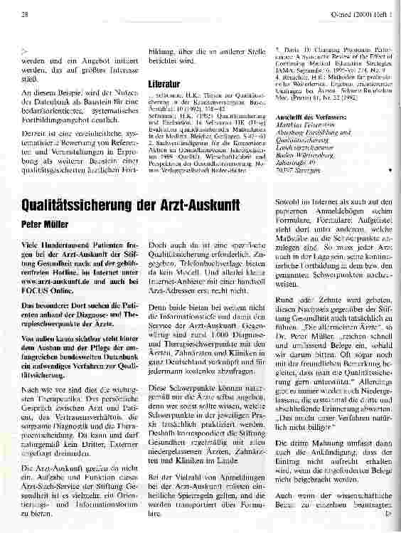 Vorschauseite 3: Evaluation und Qualitätssicherung in der ärztlichen Fortbildung Die Fortbildungsdatenbank der Landesärztekammer Baden-Württemberg als Baustein einer systematischen, bedarfsorienti…