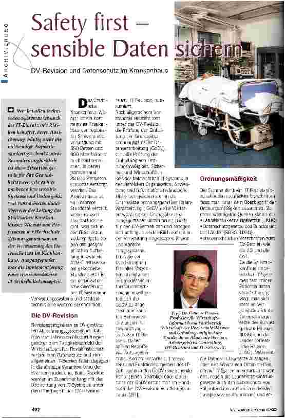 Vorschauseite 1: Safety first - sensible Daten sichern