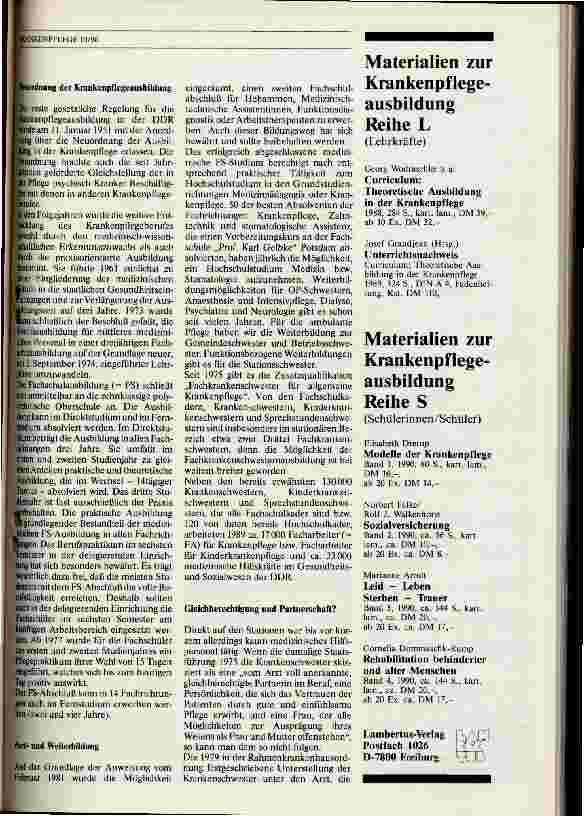 Vorschauseite 2: 40 Jahre Krankenpflege in der DDR