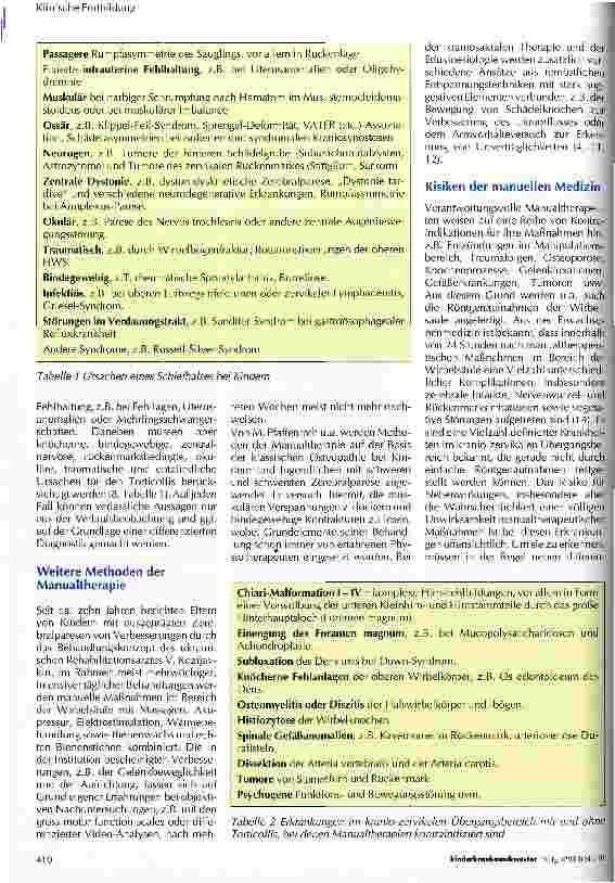 Vorschauseite 3: Manualtherapie aus Sicht des Neuropädiaters