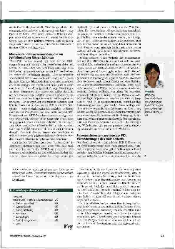 Vorschauseite 2: Einstufungsberatung hat bei uns höchste Priorität