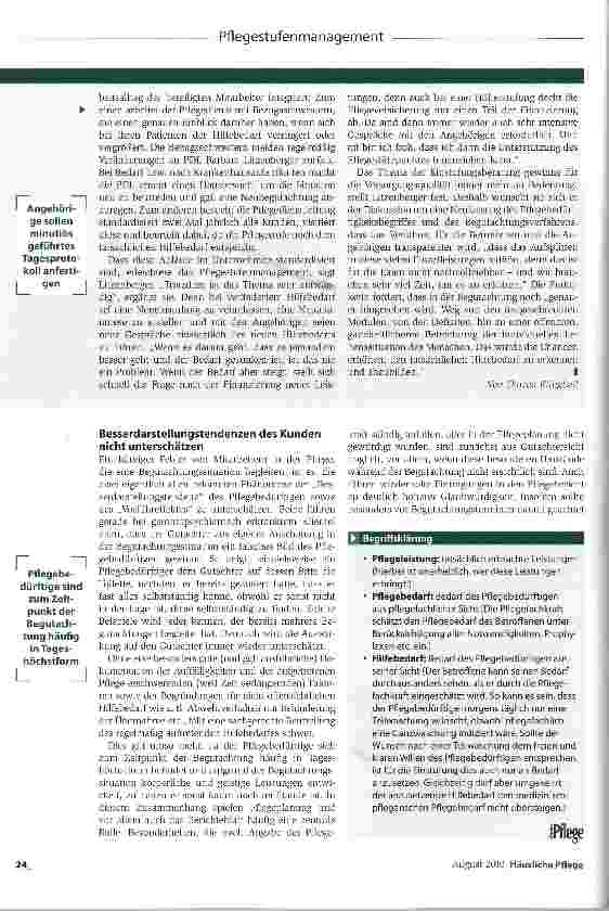 Vorschauseite 3: Einstufungsberatung hat bei uns höchste Priorität