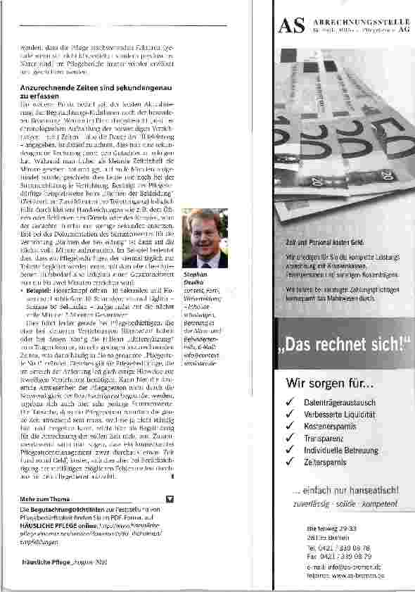 Vorschauseite 4: Einstufungsberatung hat bei uns höchste Priorität