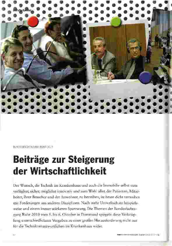 Vorschauseite 1: Beiträge zur Steigerung der Wirtschaftlichkeit