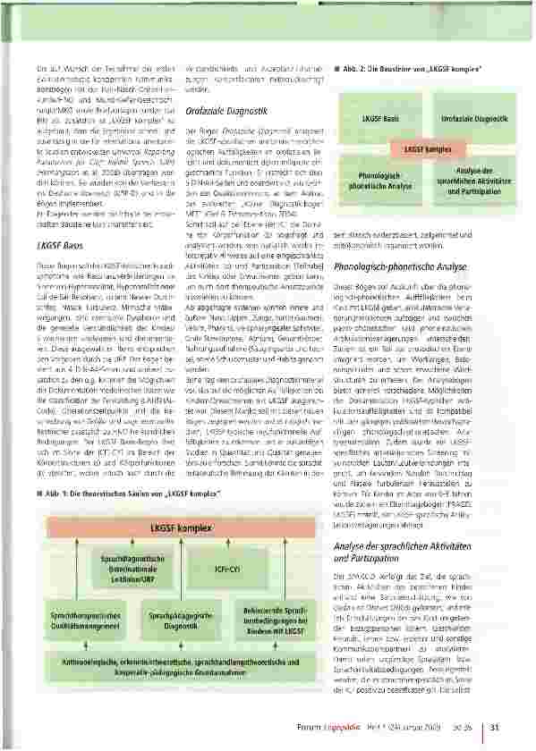 Vorschauseite 2: „LKGSF komplex - das neue Instrument für die LKGSF-Diagnostik