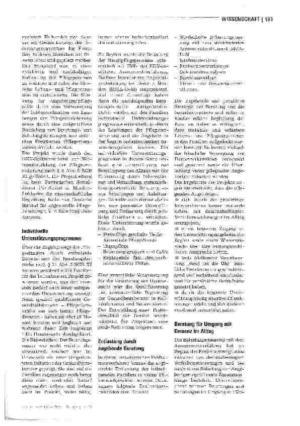 Vorschauseite 2: Entlastung pflegender Angehöriger ist möglich