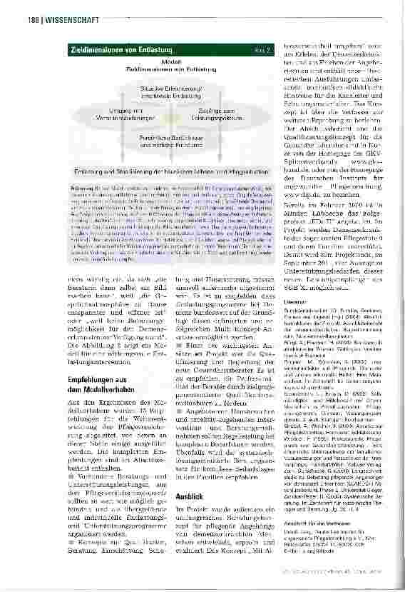 Vorschauseite 5: Entlastung pflegender Angehöriger ist möglich
