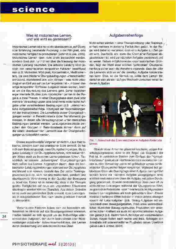 Vorschauseite 2: Optimierung motorischen Lernens