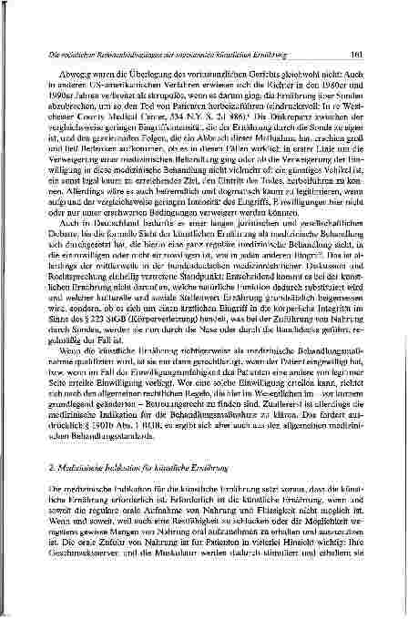 Vorschauseite 3: Die rechtlichen Rahmenbedingungen der sogenannten künstlichen Ernährung