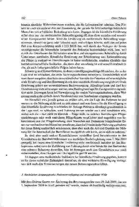 Vorschauseite 4: Die rechtlichen Rahmenbedingungen der sogenannten künstlichen Ernährung