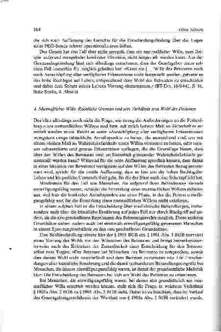 Vorschauseite 6: Die rechtlichen Rahmenbedingungen der sogenannten künstlichen Ernährung
