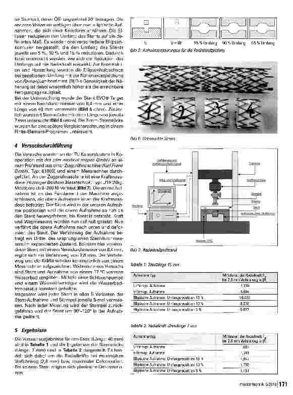 Vorschauseite 3: Radialkraftmessung von Nitinol-Stents
