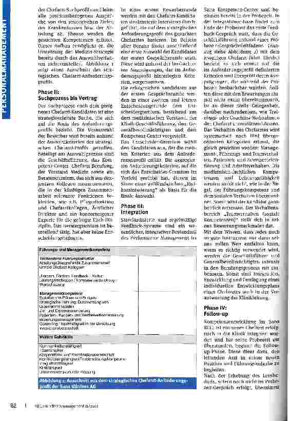 Vorschauseite 2: Die Chefarzt-Auswahl treffsicher gestalten