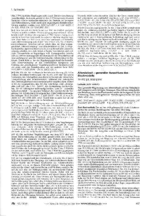 Vorschauseite 2: Ablösung transformierter Tarifregelungen