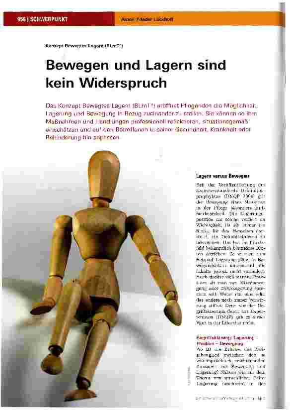 Vorschauseite 1: Bewegen und Lagern sind kein Widerspruch